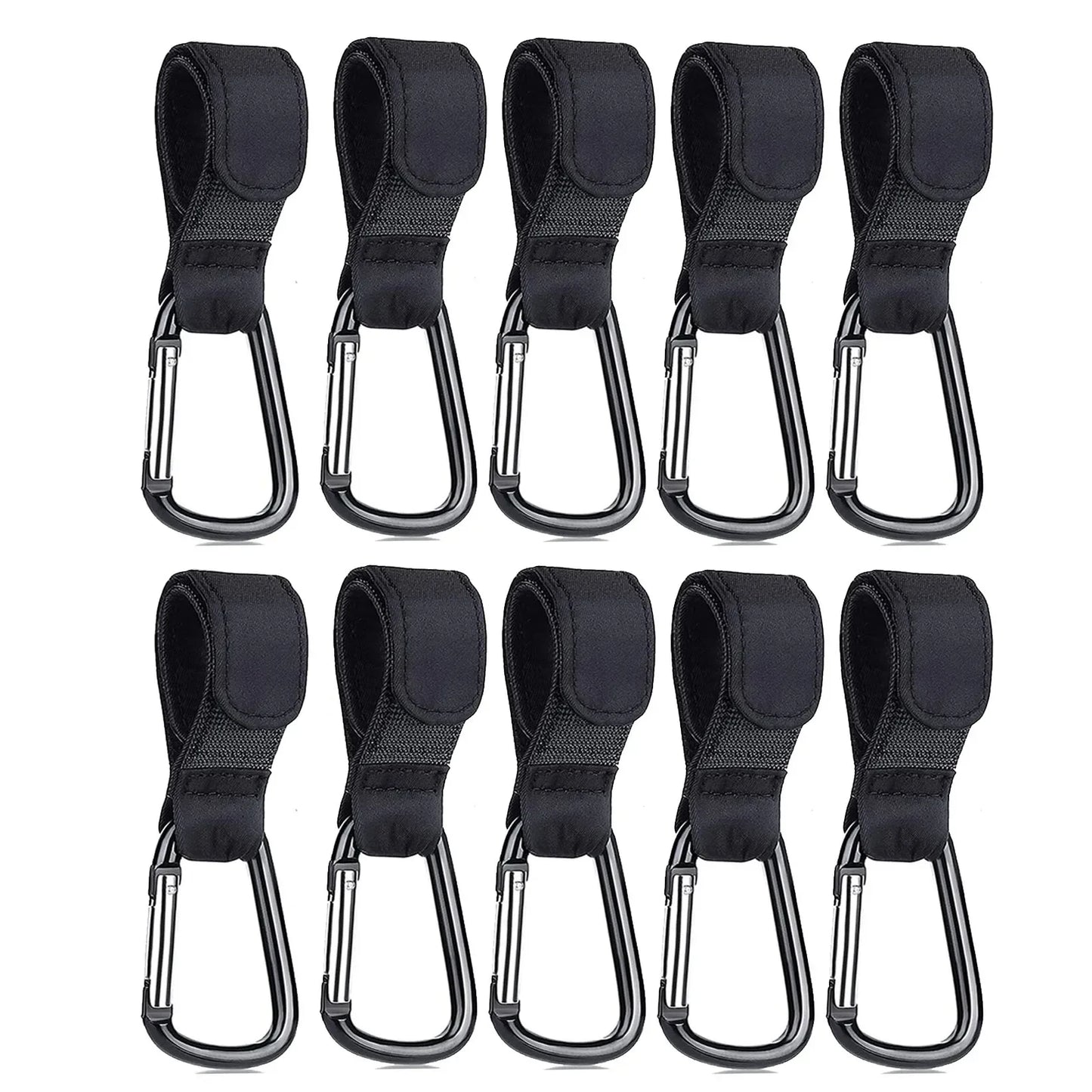 Aluminum Alloy Carabiner for Stroller, Hook for Diaper Bag, Shopping, 1-10 Pieces, FREE Shipping