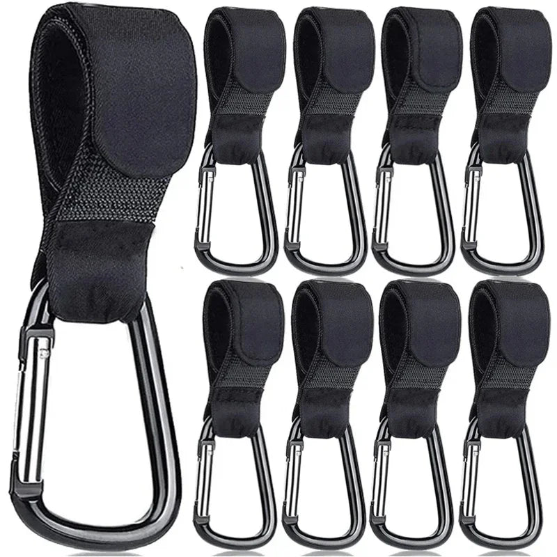 Aluminum Alloy Carabiner for Stroller, Hook for Diaper Bag, Shopping, 1-10 Pieces, FREE Shipping